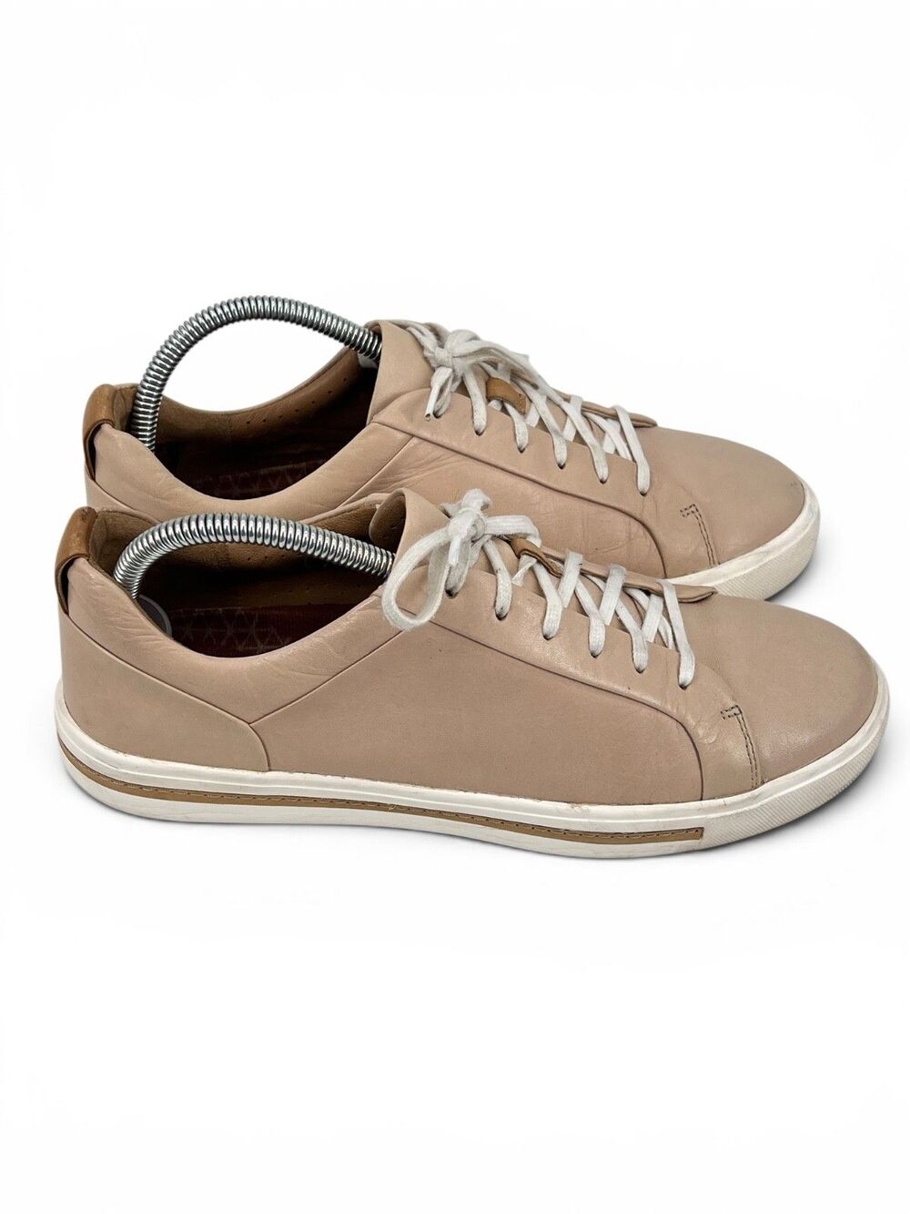 Unstructured by Clarks Womens Size 9 Un Maui Lace Blush Leather Sneakers